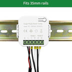 Smart Energy Monitor with 2PCS 120A CT Clamps Home Electricity Usage Meter 90-250VAC Real Time Power Consumption Tracker for Solar Grid Systems Voltage Current Frequency Monitor