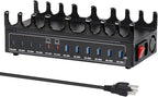 360W Charging Station for Multiple Devices, 12-Port USB C Charging Station with Dual 45W PD PPS Port, Multi Device Fast Charger Dock for MacBook Pro Laptop, iPhone, iPad, Tablet, Android Cell Phone