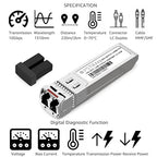 OPSTRAN 10GBASE-LRM SFP+ Optical Transceiver Module Compatible with Fortinet FS-TRAN-SFP+LRM FN-TRAN-SFP+LRM 10G SFP+ 1310nm 220m DDM Duplex LC MMF