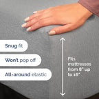 Full XL Bed Sheet Set - 4 Piece Extra Long Extended Full XL Sheets - Ultra-Soft, Breathable & Cooling - Fits 8” to 16" Mattress w/ Deep Pockets - 54" x 80" - Wrinkle & Fade Resistant - Heathered Grey