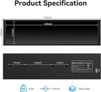 9.16" Computer Temp Monitor, FHD 1920x462 PC Sensor Panel One-Cable Connection(No HDMI Needed), Stretched Bar LCD Dynamic Theme Supported, IPS Mini Secondary Screen for CPU RAM HDD Data Aida64 (Black)