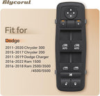 Blycorul Master Power Window Switch Driver Side Replacement for 2011-2020 Chrysler 300 Chrysler 200, 2011-2019 Dodge Charger, 2016-2022 Ram 1500/2500/3500 - Replaces OEM 68139805AB, 56046823AE