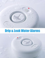 WD71 Water Leak Detector for WiFi Gateway/Hub, 120dB Adjustable Wireless Water Sensor Alarm, Smart Water Leak Alarm for Laundry, Kitchen, Basement, Home Bathroom (Gateway Not Included)