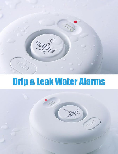 5 Pack Water Leak Alarm Detector, 120dB Loud Alert Water Sensor, IP66 Waterproof, Sensitive Leak and Drip Alert, Easy Installation for Home, Basement Flood Prevention, Bathroom, Sink, Laundry