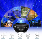Sunbox Star Projector,Galaxy Projector Night Light with Remote Control,White Noise,Music Speaker&Timer,Starry Light Projector for Bedroom,Party,Decoration,Star Night Light