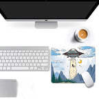 Design - UFO Square Mouse pad, Texture, Waterproof, Anti Slip Rubber Base, Computer Mouse pad, Laptop Mouse pad