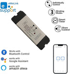 Newgoal 2 Channel EWelink Wireless Switch with Enclosure WiFi Switch Module Remote Control DIY Smart Home Bluetooth Relay 7-32V Power Input Compatible with Alexa Google Home
