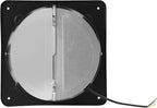 XUFOPLY 9.84 Inch Exhaust Fan, 110V 100W Wall Mounted Vent Fans 2600RPM Kitchen Bathroom Windows Fan Metal Extractor Fan for Attic, Garage, Window Ventilation (Black, 9.84 Inch)