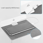 TXEsign Wall Shelves - 2 Pack, Small Wall Mount for Speaker, Webcam, Cell Phones, Display Shelf (Silky White & Transparent, Medium)