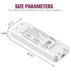 EMITEVER Triac Dimmable Driver,2 Packs 25W Power Supply,AC 120V to DC 24V Transformer,Compatible with Lutron and Leviton Dimmers,for LED Lighting,Class 2,ETL Certified