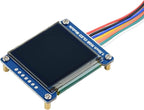 waveshare 1.5inch RGB OLED Display Module 128x128 Pixels 16-bit High Color (65K Colors) with Embedded Controller Communicating via SPI Interface.