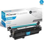 CS Replacement Toner Cartridge Compatible with HP CM4540fskm CE264X Black CF031A Cyan CF032A Yellow CF033A Magenta 646A & 646X Color CM4540f MFP Color CM4540fskm 8 Color Set