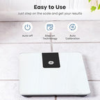 GE Bathroom Scale for Body Weight, Digital Weight Scales 500lb Heavy Duty Measuring Device for People Accurate BMI Weighing Machine with Bluetooth, White