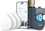 Moen Flo Smart Water Monitor and Automatic Shutoff Sensor, Wi-Fi Connected Water Leak Detector for 1-Inch Diameter Pipe, 900-006