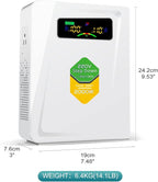 Step Down Transformer 220v to 110v Voltage Converter 2000w, No Noise, Ten Protection Functions, Suit for Juicer, Toaster, Chocolate Machine and Other US Appliances Used in Europe
