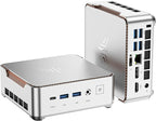 KAMRUI Pinova P2 Mini PC, AMD Ryzen 4300U(Beats 3500U/3200U/N150,Up to 3.7 GHz) Mini Computers, 16GB RAM 512GB SSD Mini Desktop Computers, Triple 4K Display/HDMI+DP+Type-C/WiFi/BT for Home/Business