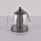 MKLK Camping Lantern, IPX4 Waterproof Touch Control LED Night Light, USB Rechargeable & Long Lasting Battery, Portable Hanging Tent Lamp for Outdoor Camping Hiking Backpacking,Silver Gray