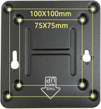 GinTai for Intel NUC Vesa Adapter Mount Bracket to Attach NUC Mini PC Computer to The Back of a Monitor Mounting Plate Not Skull or Hades(With 8pcs Screws) Intel NUC 4 5 6 7 8 10 11 13 General purpose
