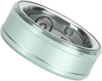 FOSA Smart Health Ring, NFC Sleep Monitor with Temperature Tracking, Step Counter, IP68 for Video Scrolling, Book Page Flipping (Green)