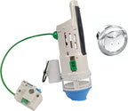 Danco HYR270 Hydroright Water-Saving Dual Flush Valve with Push-Button Handle, Plastic, Chrome