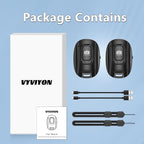 VYVIYON Bluetooth Camera Remote Shutter for iPhone and Android Smartphones, Rechargeable Wireless Phone Remote Control,Selfie Button for Photos and Videos, Charging Cable Included (2 Pack)