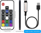 DAYBETTER RF Wireless Remote LED Controller, DC 5V to 24V for LED Strip Lights, 17 Keys Wireless Remote Control Dimmer Controller, Mini 4-Pin RF LED Controller