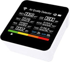 MAVIS LAVEN Smart Air Quality Detector, Portable 14 in 1 Indoor Monitor with Sensors for PM2.5 VOCs Temperature Humidity for Home Office Travel