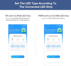 BTF-LIGHTING SP530E WiFi Alexa Bluetooth Controllers 4 Zones 2.4GHz RF RB3 Remote Kit Support FCOB COB SMD PWM or SPI RGB RGBW LED Strip WS2811 WS2812B WS2814 WS2815 SK6812 IC etc DC5V DC12V DC24V
