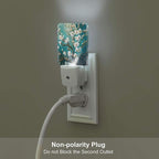 FSHVQKD Blossoming Almond Tree Night Light,Plug-in Nightlights Auto Sensor Night Lamp Dusk to Dawn Lamp Home Decor for Nursery Children Girls Boys