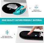 Gaming Mouse Pad, Large Desk Mat, Cute Desk Pad Protector, 4in1 XXL Mousepad + Keyboard Wrist Rest+Mouse Wrist Rest+Coaster Set with Ergonomic Desk Pad for Home Office PC Computer, Cool Space Alien