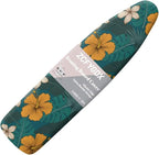 ZCFYGDX Hawaiian Flower Leaf Print Ironing Board Cover Extra Large, Elastic Edges Nylon Buckle Straps Fasteners,XL (15 x 54 in) Resist Scorching & Staining Breathable Wear-Resistant Easy Install