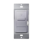 TOPGREENER Digital Dimmer Light Switch for 200W Dimmable LED/CFL Lights, Single Pole Led Slide Dimmer Switch, Neutral Wire Not Required, UL Listed, TGDS1-SV, Silver,1 Pack