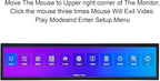 VSDISPLAY 21.3" Ultra Wide Bar Display 1920x360 IPS Digital Signage Monitor with USB Auto-Play, Image Rotation, and Mounting Holes for Advertising