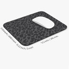 Armanza Square Mouse Pad Black Leopard,Personalized Premium-Textured Custom Mouse Mat Design,Washable Mousepad Cloth,Non-Slip Rubber Base Computer Mouse Pads for Wireless Mouse