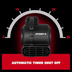 ECOMAX Air Mover, 950 CFM, Floor Fan, Carpet Dryer, Blower Fan, 3-Speed Mode, 3 Blowing Angles, Daisy Chain, Timing Function, for Water Damage Restoration, Flooding, Plumbing, Gym and Home, EMAM1090A