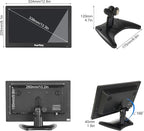 Suprlipy 13.3 inch FHD Small IPS Monitor LCD Display Screen 1920x1080 60Hz 16:9 with BNC VGA AV Input Built-in Lounspeakers for CCTV Security Camera DVR PC RasPi