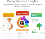 23andMe Health + Ancestry Service: DNA Test Kit, FDA-Authorized Reports, Genetic Test, Health Predispositions, Carrier Status, Wellness, Family Tree (Before You Buy See Important Test Info Below)