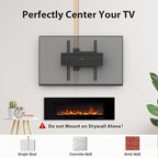 USX MOUNT Corner TV Wall Mount for 26-60 Inch TVs up to 80 lbs, Single Articulating Arm, Full Motion TV Wall Mount Bracket with Swivel and Tilt, Max VESA 400x400mm