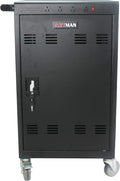 35 Device Mobile Charging Station for Laptops/Tablets/iPads/Chromebooks,35 Bay Lockable Charging Cabinet with Cable Management & Power Strip Included, Laptop & Tablet Storage Carts,Easy Assembly