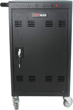 35 Device Mobile Charging Station for Laptops/Tablets/iPads/Chromebooks,35 Bay Lockable Charging Cabinet with Cable Management & Power Strip Included, Laptop & Tablet Storage Carts,Easy Assembly