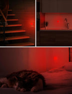 L LOHAS LED Red Night Lights Plug into Wall 6-Pack, 0.3W Plug in Night Light, Dusk to Dawn, Bright Nightlight Auto-On/Off, for Adults Kids Room Bedroom Bathroom Hallway Christmas, Non-Dim