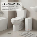 MUEE 3 Gallon Motion Senor Bathroom Trash Can with Lid, Automatic Trash Can Auto-Adsorption Touchless Garbage Can, Slim Small Trash Bin Waterproof Waste Basket for Toilet Bedroom Living Room Office RV