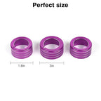 JeCar Air Conditioner Button Trim Cover Aluminum Alloy Knob Cover Fit for Toyota 4Runner 2010-2023, Purple