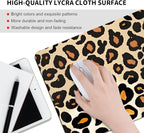Into The Wild Leopard Print Case Square Mouse pad, Texture, Waterproof, Anti Slip Rubber Base, Computer Mouse pad, Laptop Mouse pad