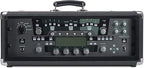 Sound Town Vintage 3U Amp Rack Case, 12.5" Depth with Rubber Feet, Dust Cover, Kickstand, Black (STVRC-3BK)