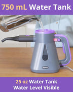 awasky Steam Cleaner: 10s Fast Heating-Lockable Steam Trigger-Large Tank-Refill Anytime-No Cooling-14 PCS Kit-Hand Held HandHeld Multi Portable Steamer for Home Kitchen Grout Tile Shower Cleaning Grey
