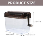 ifundom Manual Paper Shredder Small Desktop Handheld Wear-Resistant Shredder for Home Office Use A6 Size Gray