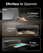 Qfun Laminator Machine 13 Inch Thermal Laminating machine 11x17 with Sheets, Cold Hot Lamination Machine 60S Warm Up Personal Laminator for Teachers, Large A3 Paper Laminate Kit for Office School Home