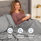Full XL Bed Sheet Set - 4 Piece Extra Long Extended Full XL Sheets - Ultra-Soft, Breathable & Cooling - Fits 8” to 16" Mattress w/ Deep Pockets - 54" x 80" - Wrinkle & Fade Resistant - Heathered Grey