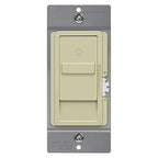 TOPGREENER Digital Dimmer Light Switch for 200W Dimmable LED/CFL Lights, Single Pole Led Slide Dimmer Switch, Neutral Wire Not Required, UL Listed, TGDS1-I, Ivory,1 Pack
